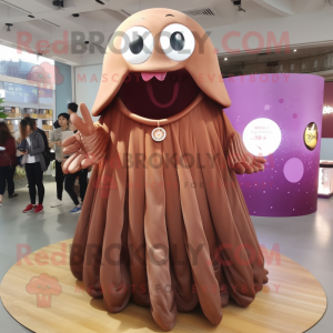 Brown Jellyfish mascotte...