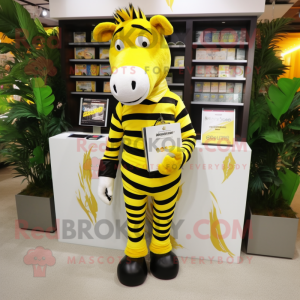 Citrongul Zebra maskot...