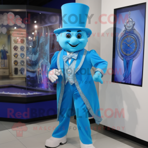 Sky Blue Magician maskot...