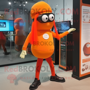 Oransje Cyclops maskot...