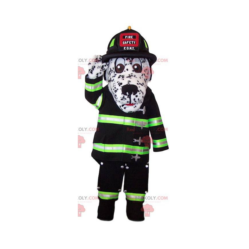 Maskotka dalmatyńczyka w stroju strażaka - Redbrokoly.com Maskotka dalmatyńczyka w stroju strażaka - Redbrokoly.com