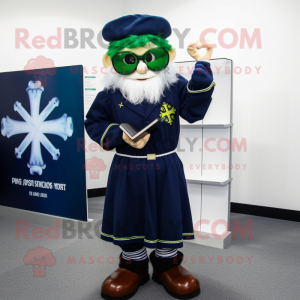 Marineblauer Maskottchen...