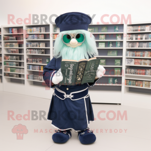 Marineblauer Maskottchen...