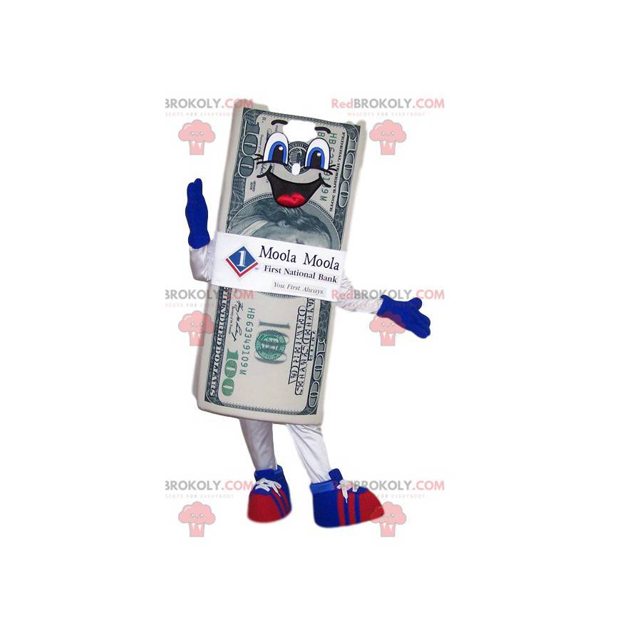 Super enthusiastic $ 100 bill mascot - Redbrokoly.com
