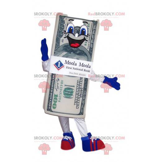 Mascotte di banconota da $ 100 super entusiasta - Redbrokoly.com