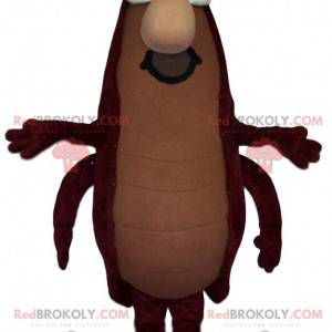 Mascota de cucaracha marrón con bigote - Redbrokoly.com