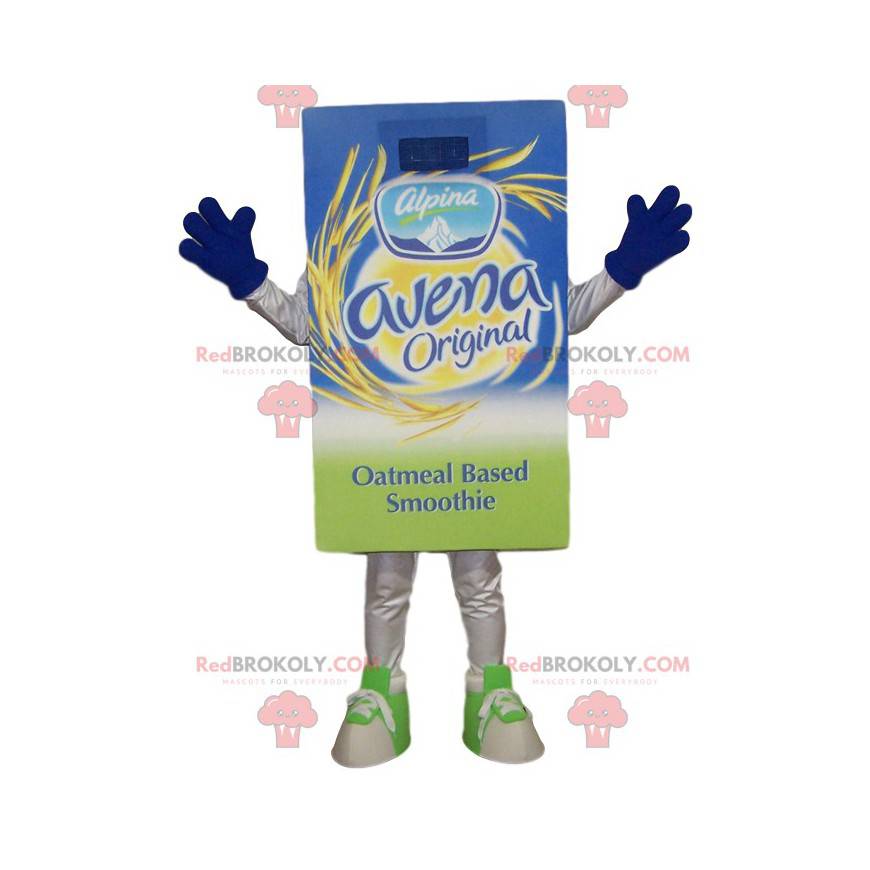 Mascotte de bouteille verte et bleue - Redbrokoly.com