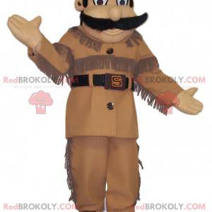 Mascotte de trappeur avec sa toque en fourrure - Redbrokoly.com