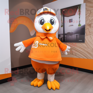 Orange Penguin mascotte...