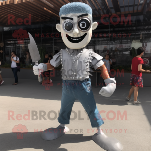 Silver Knife Thrower maskot...