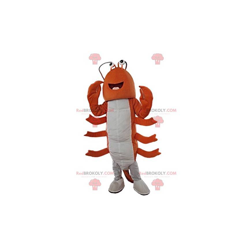 Mascotte de homard joyeux et fabuleux - Redbrokoly.com