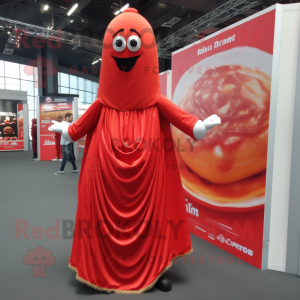 Rode Currywurst mascotte...