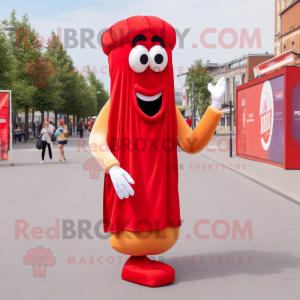 Rode Currywurst mascotte...