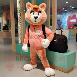 Peach Puma mascotte kostuum...