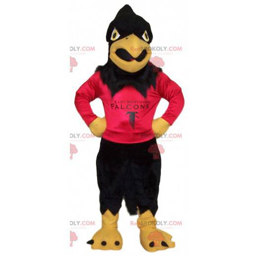 Golden Eagle maskot med sin röda tröja att stödja -