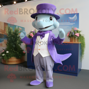 Lavendel Dolphin maskot...