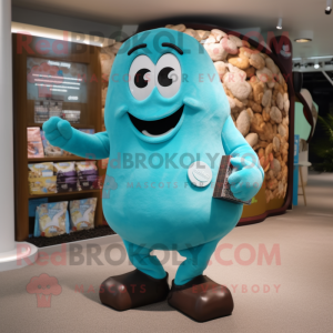 Turkis chokolade maskot...
