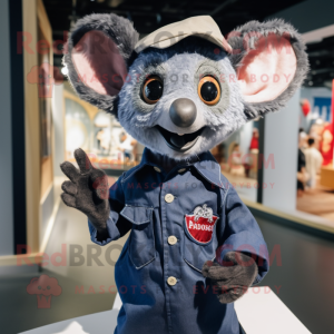 Navy Aye-Aye maskot kostume...