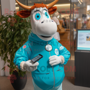 Turquoise Guernsey Cow...