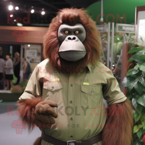 Olive Orangutan mascotte...