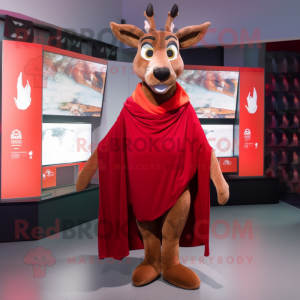 Red Roe Deer mascotte...