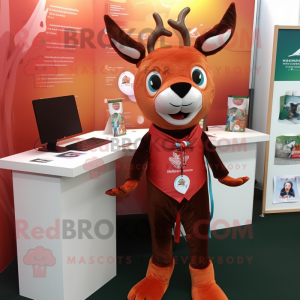 Red Roe Deer mascotte...