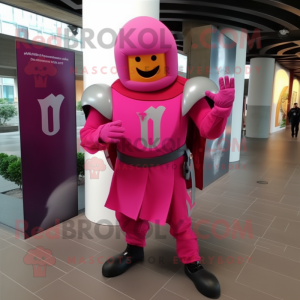 Pink Swiss Guard maskot...