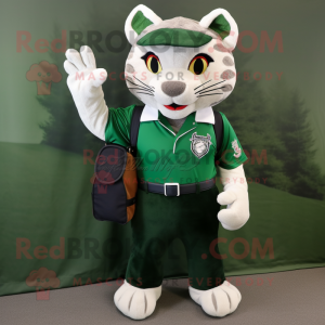 Forest Green Bobcat maskot...