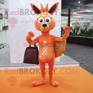 Orange Roe Deer maskot...