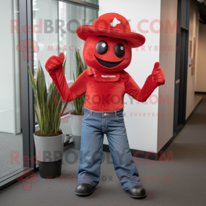 Red Alliance maskot kostume...