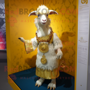 Gold Angora Goat maskot...