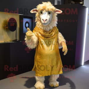 Guld Angora Goat maskot...