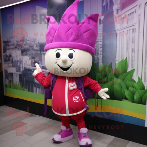 Magenta raap mascotte...