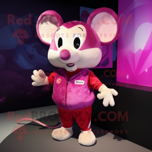 Magenta Mouse mascotte...