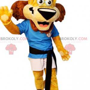 Superleuke leeuwmascotte in sportkleding - Redbrokoly.com