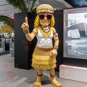 Gold Chief mascotte kostuum...