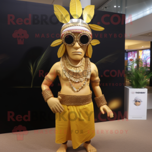 Gold Chief mascotte kostuum...