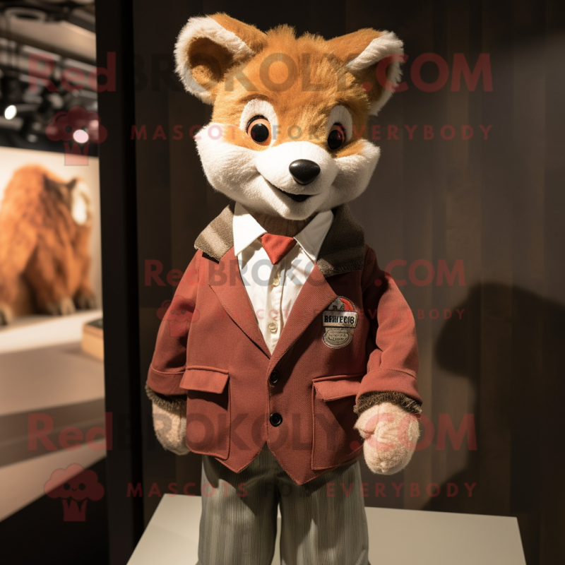 nan Marten mascot costume character dressed with a Jacket and Ties nan Marten mascot costume character dressed with a Jacket and Ties