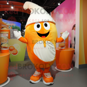 Orange Glass maskot kostym...