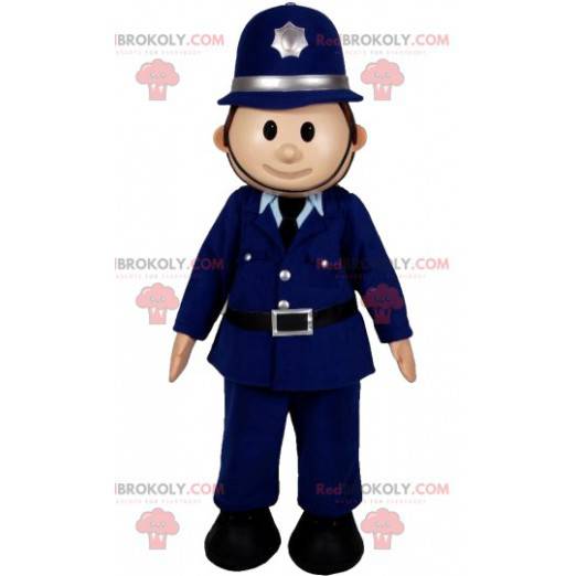 Mascotte d'agent de police en uniforme - Redbrokoly.com