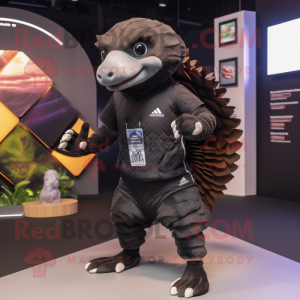 Black Pangolin mascotte...