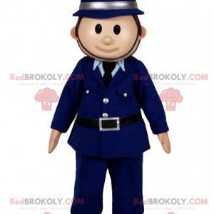 Mascota oficial de policía en uniforme - Redbrokoly.com