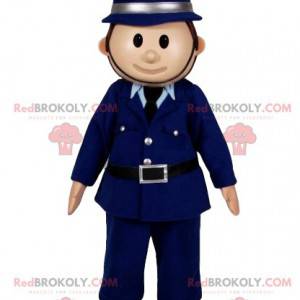 Mascotte d'agent de police en uniforme - Redbrokoly.com