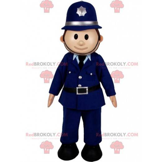 Mascote policial de uniforme - Redbrokoly.com
