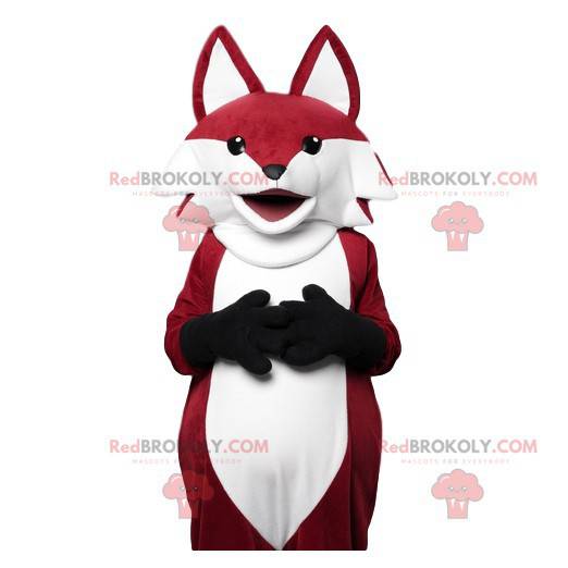 Mascote raposa vermelha muito engraçado - Redbrokoly.com