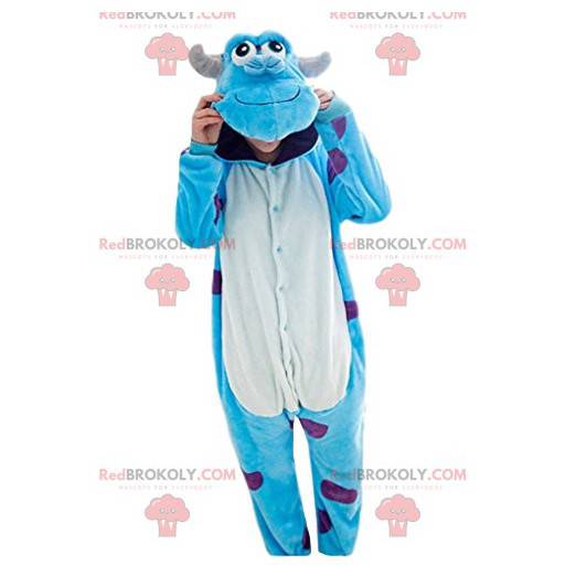 Maskot af Sully, det turkismonster af Monstres & Cie -