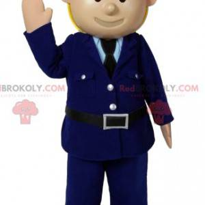 Mascotte d'agente de police en uniforme - Redbrokoly.com