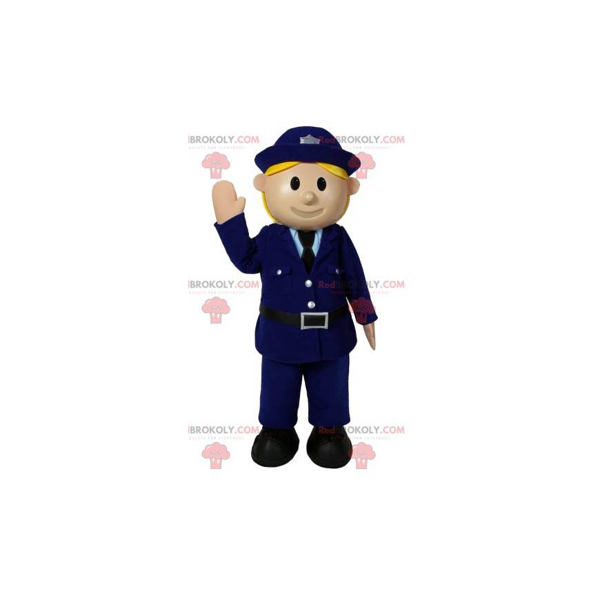 Mascota oficial de policía en uniforme - Redbrokoly.com