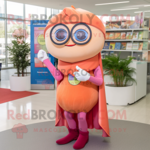 Peach Superhero mascotte...