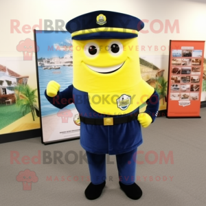 Navy Lemon mascotte kostuum...